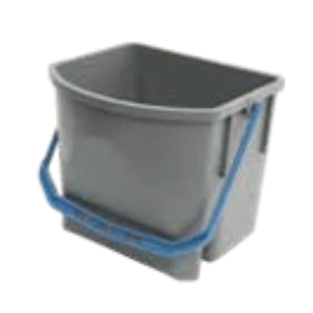 Cubo delantero de agua limpía con asa azul 17L